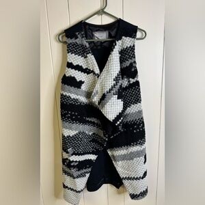 Anthropologie Guest Editor Open Cardigan Vest M